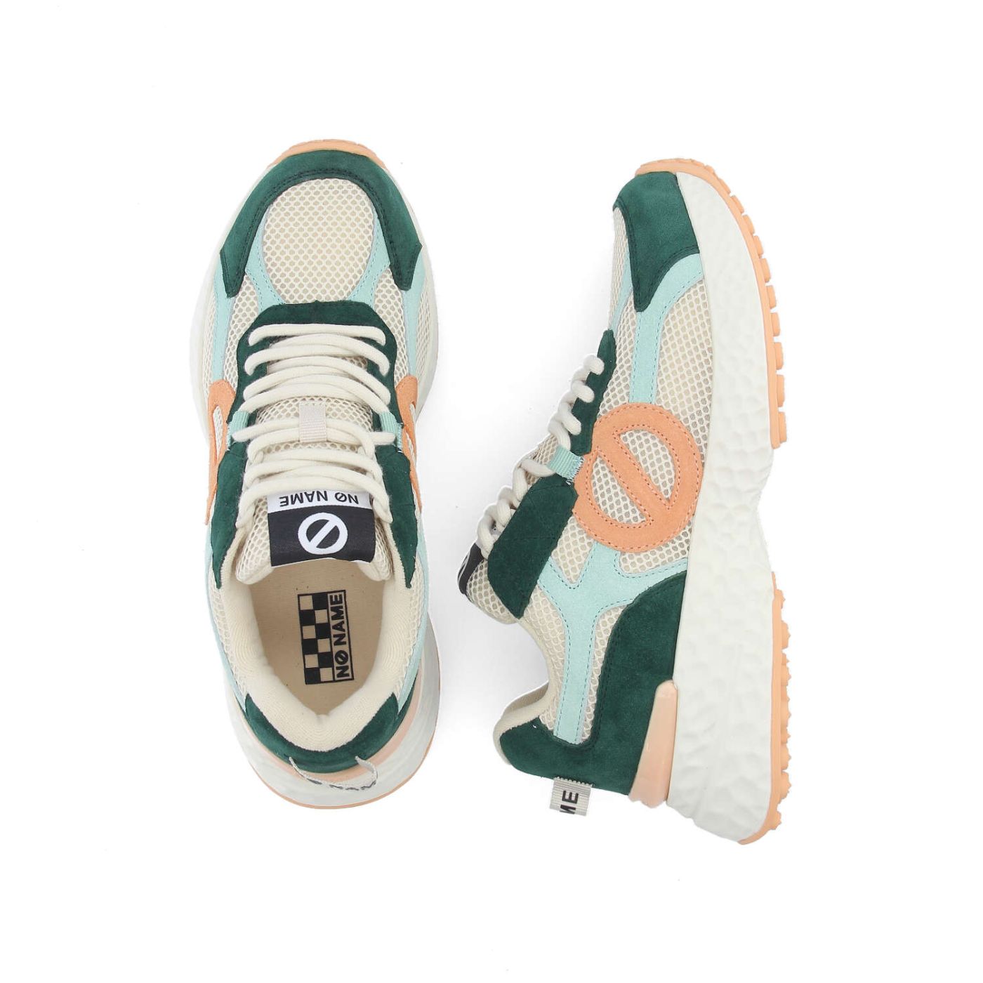 CARTER 2.0 RUNNER W - MESH/SUEDE/SUED - BEIGE/GREEN/ORANGE